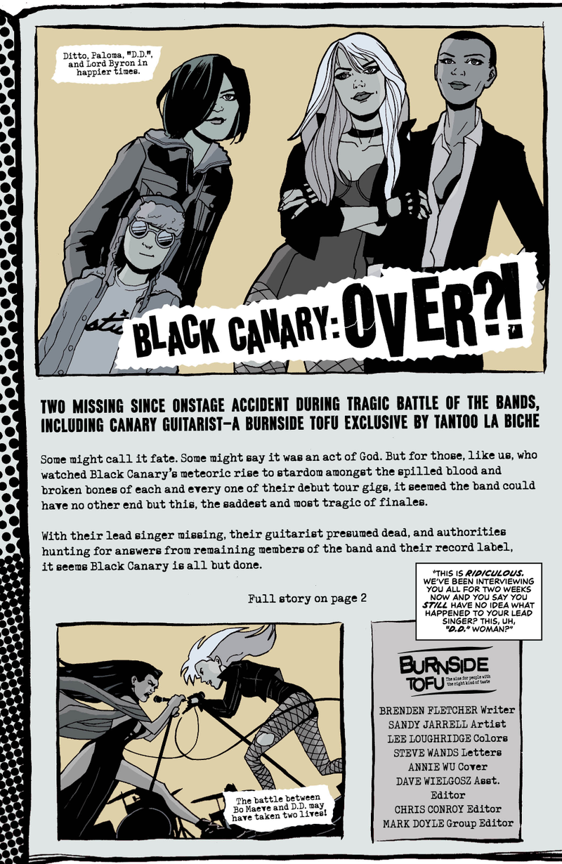 Illustration for article titled Exclusive DC preview: Black Canary goes abroad to search for its missing members